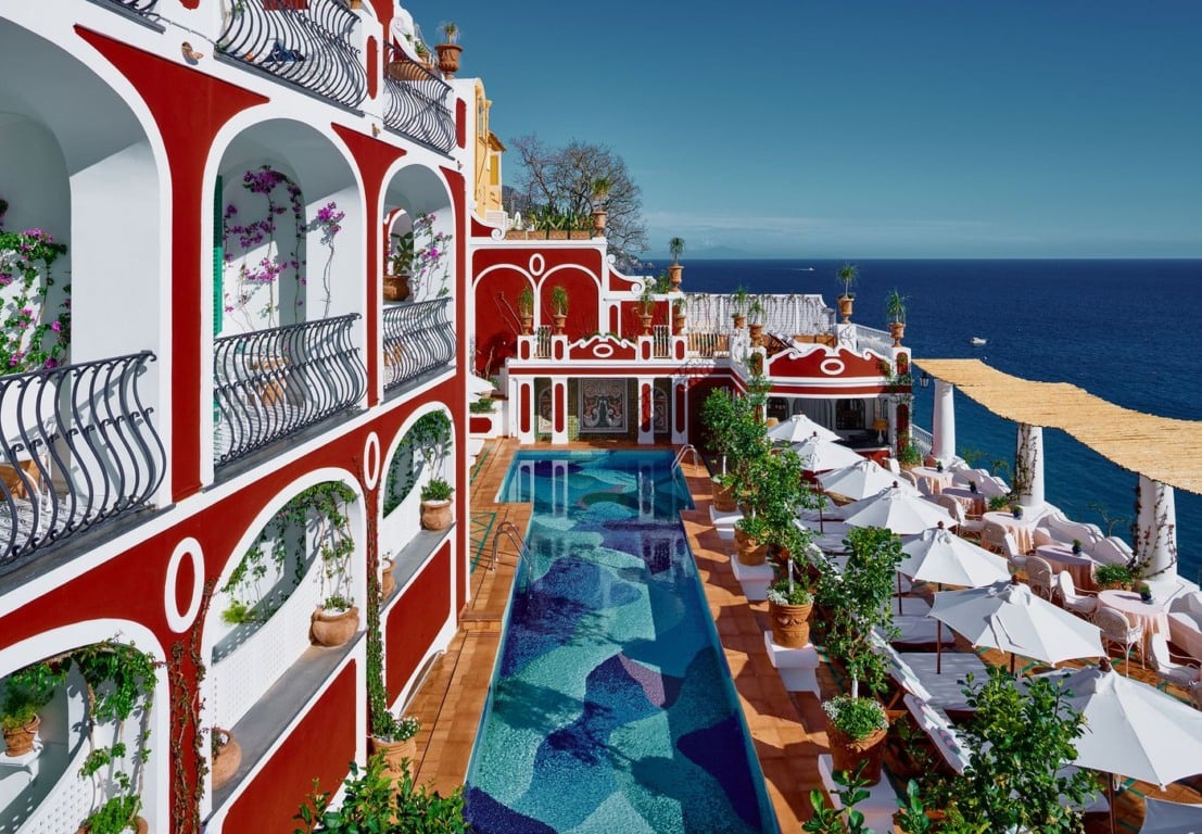 Foto do hotel Le Sirenuse, em Positano, na Itália