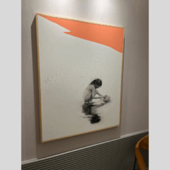 Obra de arte em consultório. Foto: Divulgação