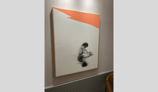 Obra de arte em consultório. Foto: Divulgação