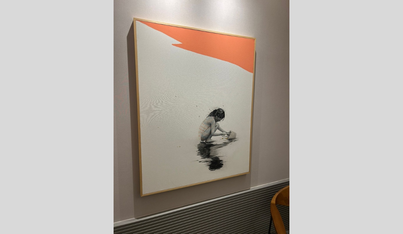 Obra de arte em consultório. Foto: Divulgação