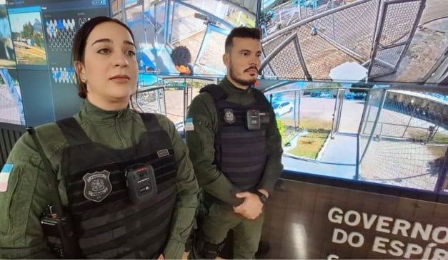 Policiais penais recebem 400 câmeras corporais no ES