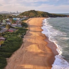 Praia do Barrão Barra do Jucu drone