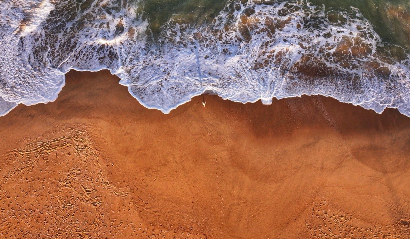 Praia do Barrão Barra do Jucu drone