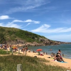 Praia do Barrão, na Barra do Jucu, Vila Velha