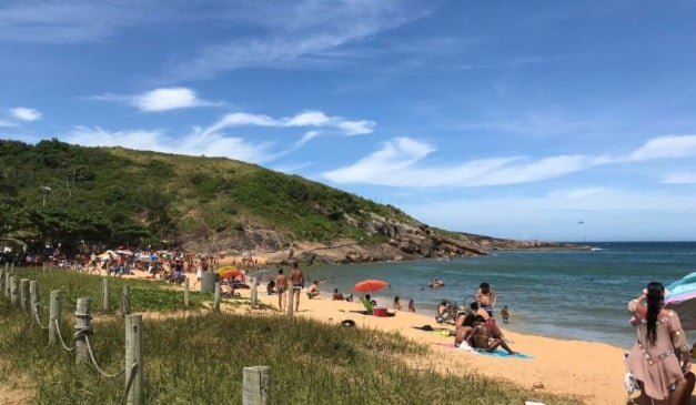 Praia do Barrão, na Barra do Jucu, Vila Velha