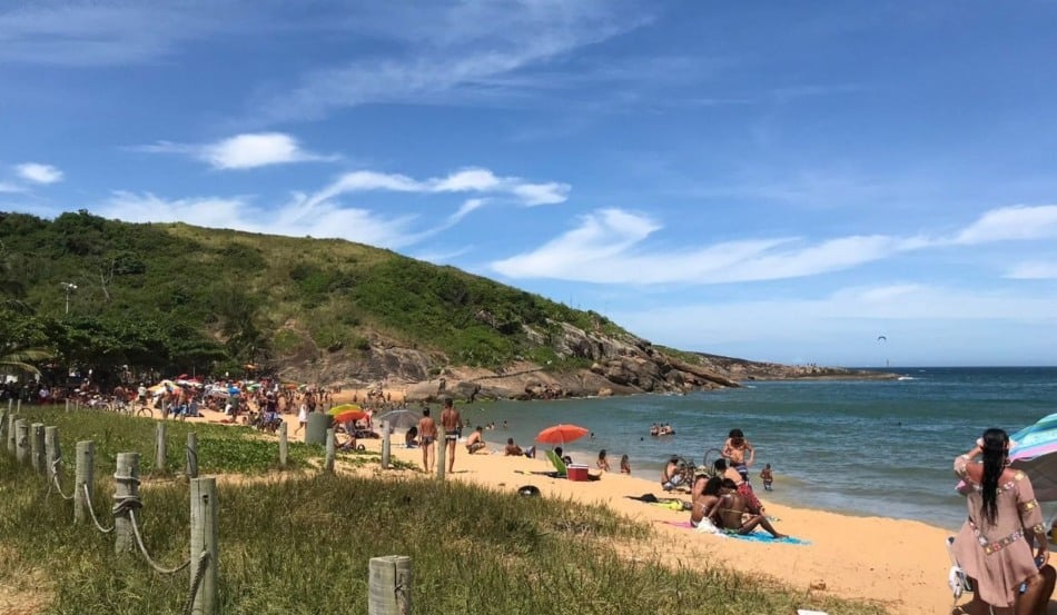 Praia do Barrão, na Barra do Jucu, Vila Velha