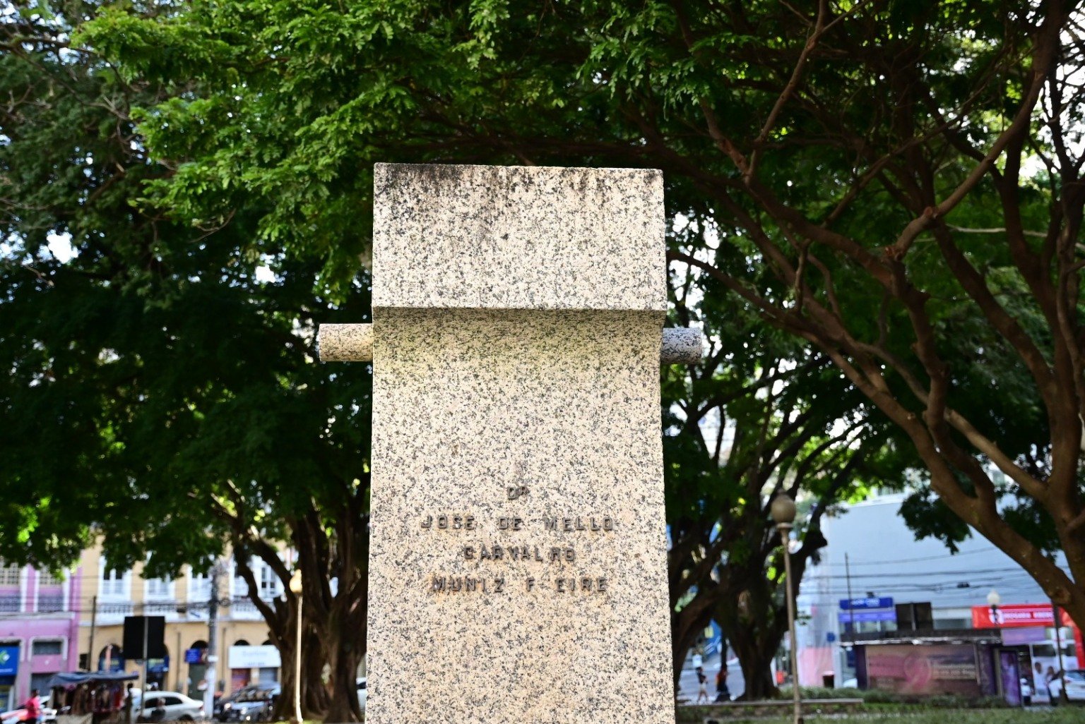 Restauração bustos praça Costa Pereira