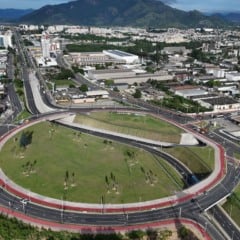 Rotatória do Ó Sistema Viário Eldes Scherrer de Souza na Serra