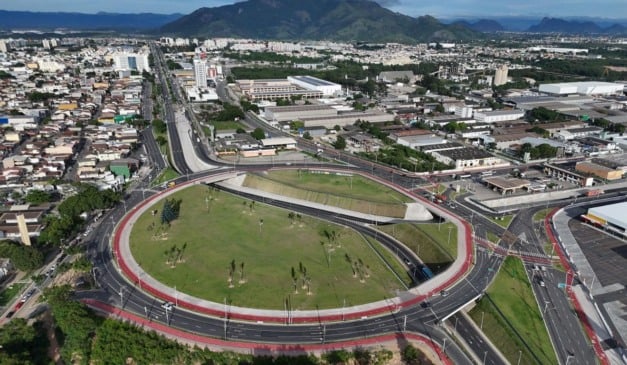 Rotatória do Ó Sistema Viário Eldes Scherrer de Souza na Serra