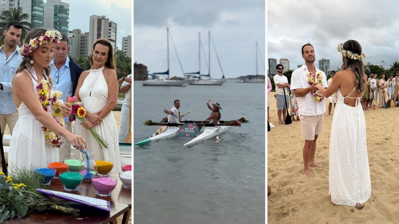 Natalia Devens e Matheus Loureiro se casaram na Curva da Jurema (Foto: Arquivo pessoal)