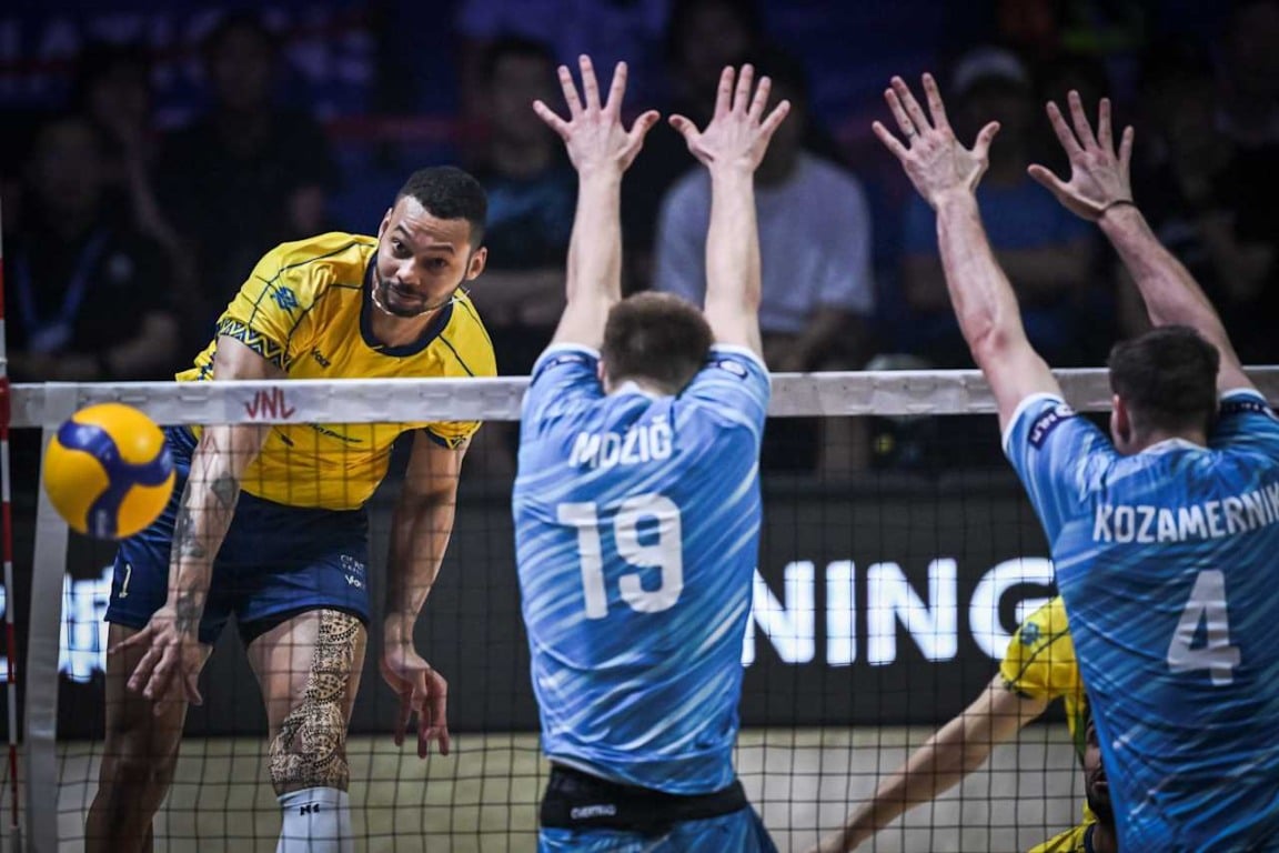 Liga das Nações de Vôlei (VNL): Brasil x Eslovênia