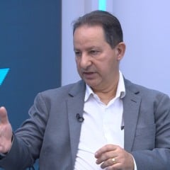 Fernando Saliba acredita que o Movimento Empresarial ES em Ação tem papel fundamental no direcionamento das diretrizes do Plano ES 500 Anos. Crédito: Reprodução de TV