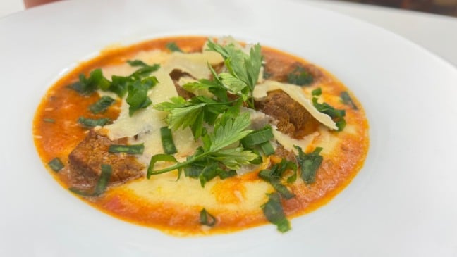 Polenta Cremosa com Músculo. Foto: Roberta Salgueiro