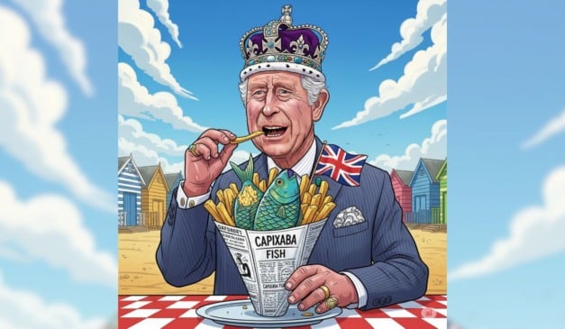 Peixe capixaba está no caminho para as mesas da Inglaterra. Crédito: Imagem produzida por IA