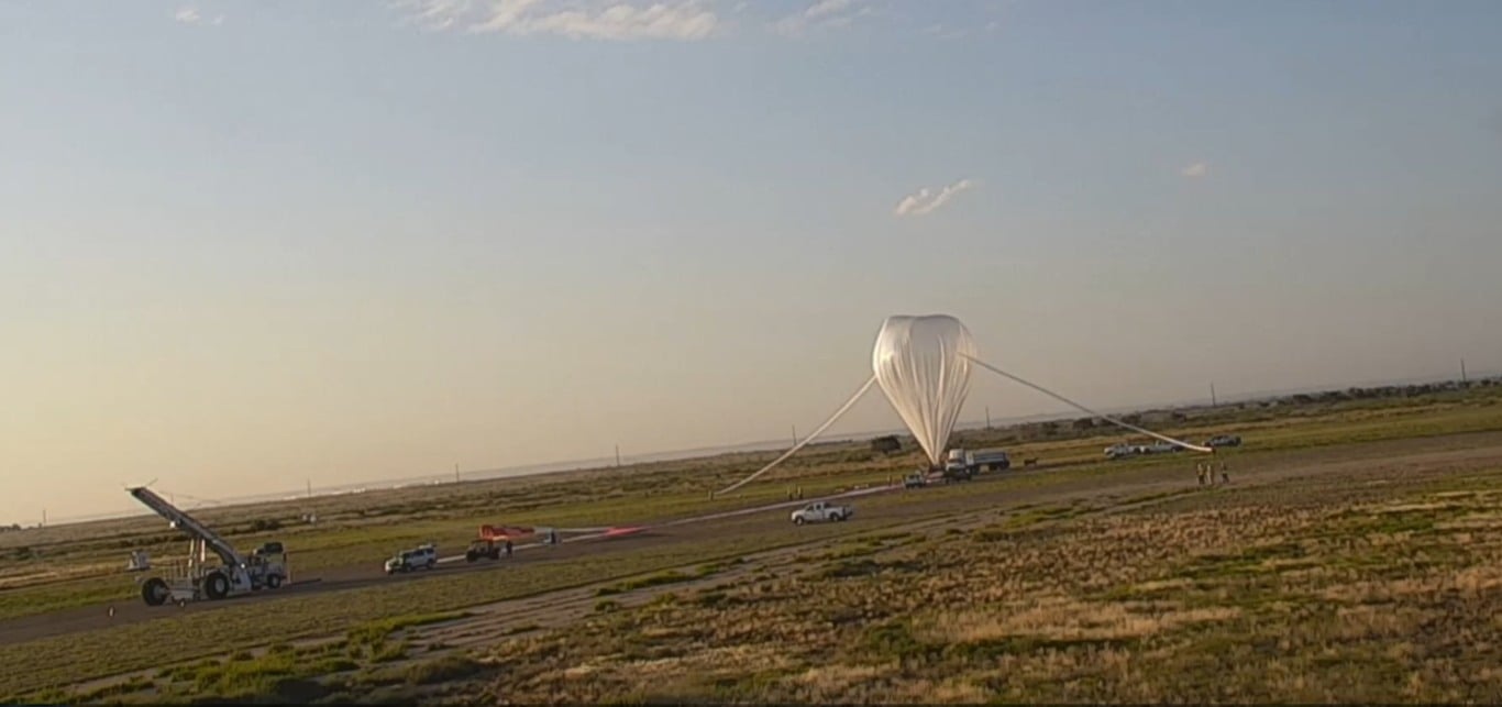 Balão atmosférico enviado para o espaço (Foto/reprodução: arquivo pessoal)