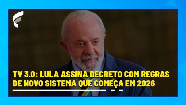 TV 3.0: Lula assina decreto com regras de novo sistema que começa em 2026