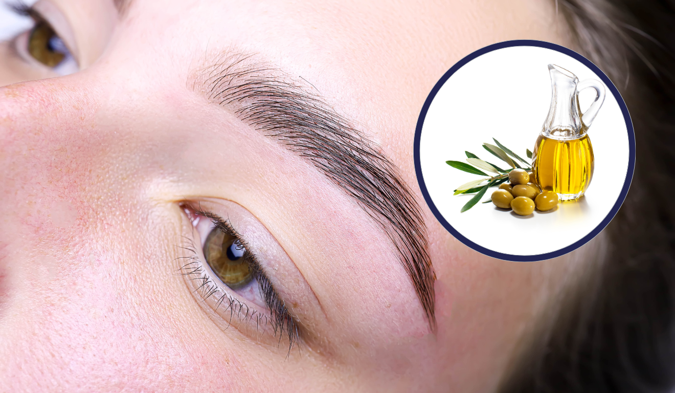Azeite de oliva é aliado natural para fortalecer e preencher as sobrancelhas, deixando os fios mais grossos e definidos/Foto Canva