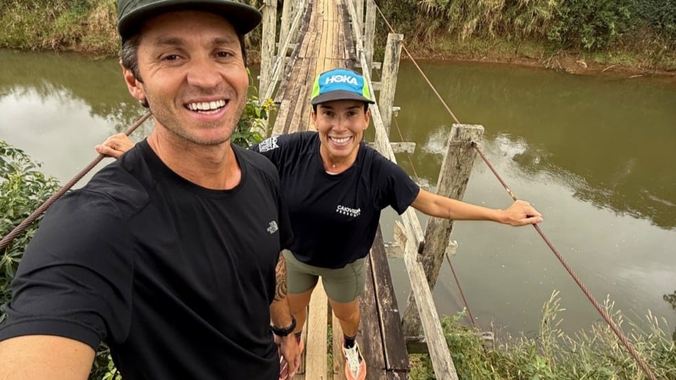 Corrida de rua. Zerando o ES: Rovena Donadello e Caio Vieira de Rezende