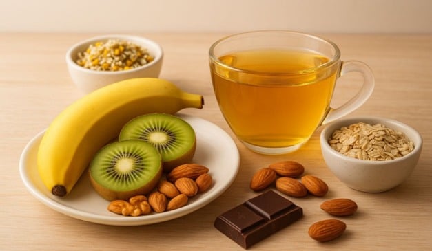 alimentos que relaxam o corpo e ajudam a ter uma noite de sono tranquila