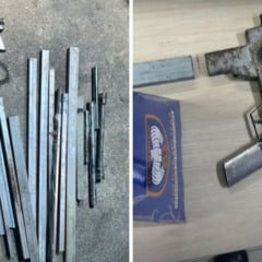 Armas foram apreendidas em uma casa em Porto de Cariacica. Foto: Reprodução/TV Vitória