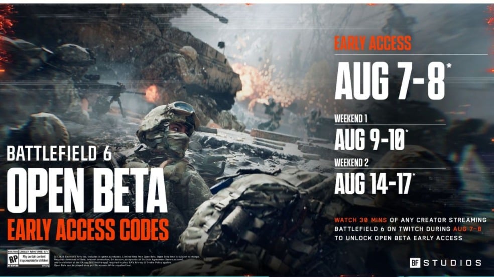 Battlefield 6 inicia maior Beta Aberto da franquia em agosto