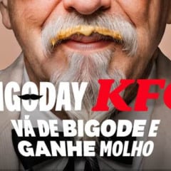 KFC lança campanha de molhos e celebra o Dia do Bigode com item grátis para bigodudos