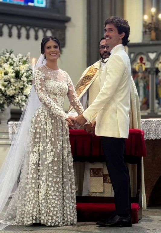 Ana Luiza Villaschi e Davi Nacif se casam com festão em Vitória (Foto: Arquivo pessoal)