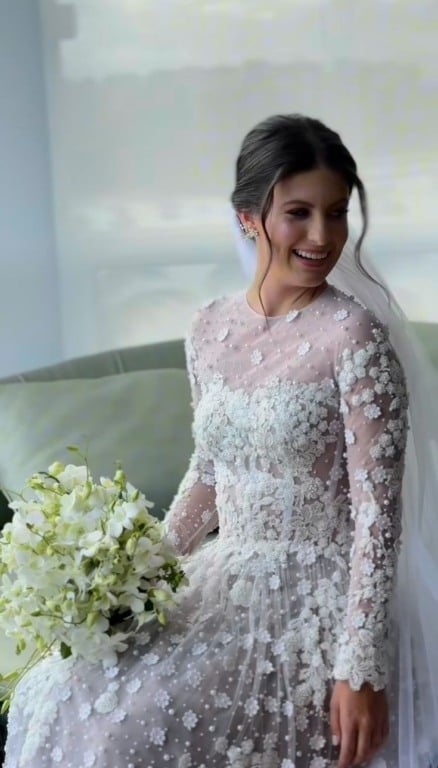 Ana Luiza Villaschi e Davi Nacif se casam com festão em Vitória (Foto: Arquivo pessoal)