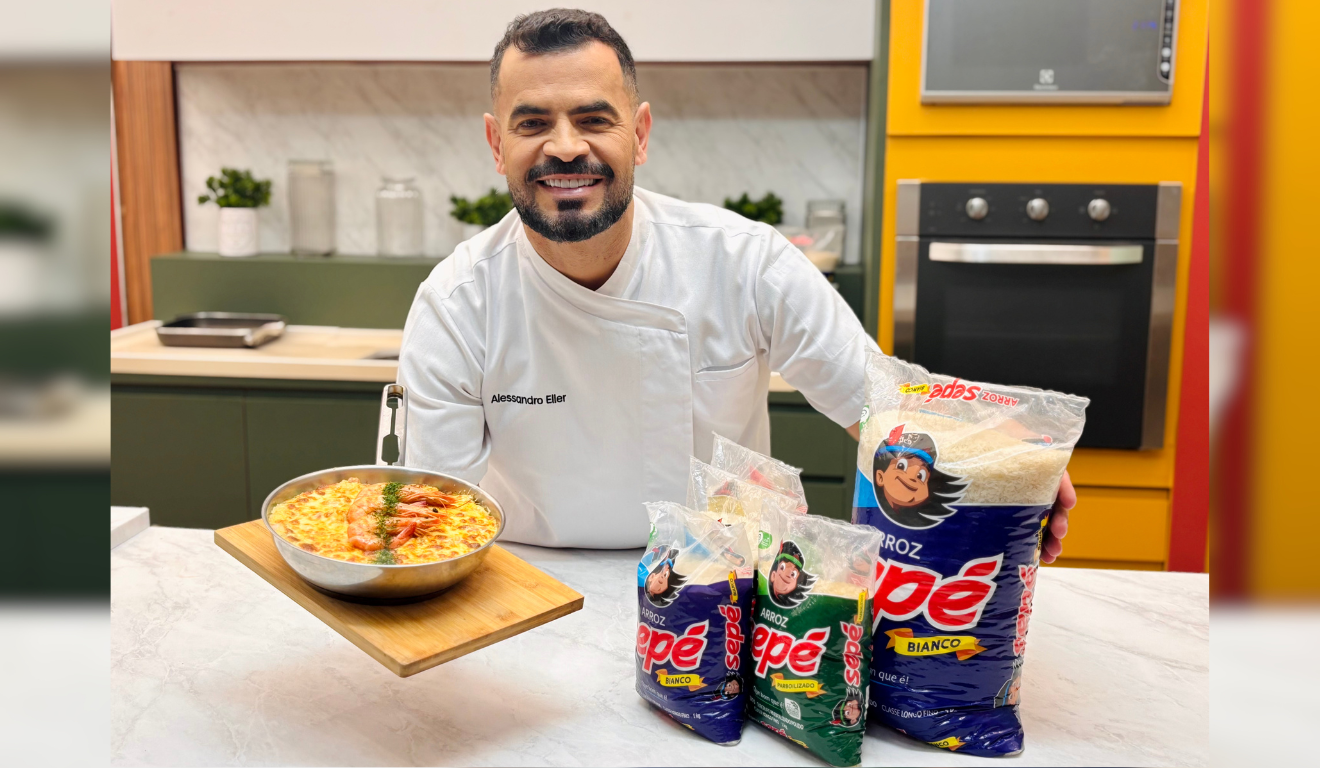 Alessandro Eller vai ensinar a preparar receitas com arroz. Foto: Kayra Miranda