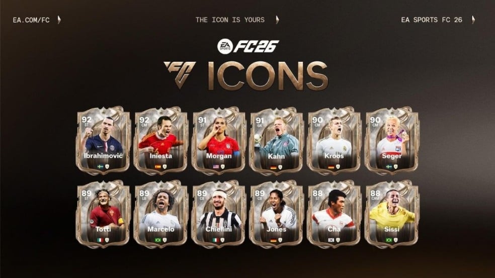 EA Sports FC 26 apresenta sua nova classe de ídolos: O ídolo é seu