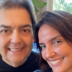 Faustão e a esposa, Luciana Cardoso (Foto: Reprodução/X)
