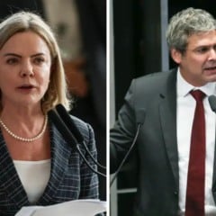 Gleisi Hoffmann e Lindbergh Farias