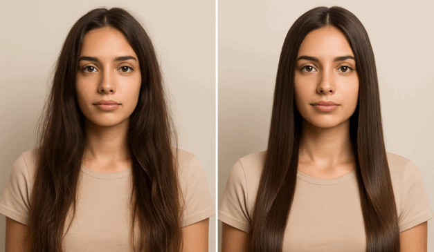 Combinação de amido de milho, glicerina e óleo de argan é compartilhada como opção natural para cabelos lisos, hidratados e sem frizz