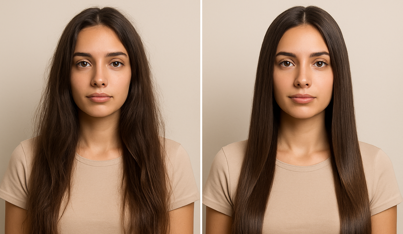 Combinação de amido de milho, glicerina e óleo de argan é compartilhada como opção natural para cabelos lisos, hidratados e sem frizz