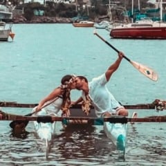Natalia Devens e Matheus Loureiro se casaram na Curva da Jurema (Foto: Arquivo pessoal)