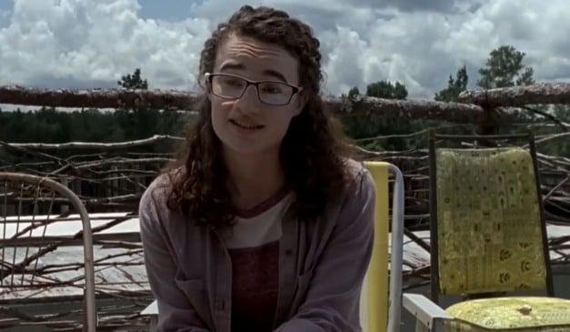 Kelley Mack interpretou Addy por cinco episódios da série "The Walking Dead" (Foto: Reprodução/Youtube)