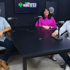 PodNatureza: Vitor Ricciardi, coordenador do programa PET Vida, e a Thaís Volpi, gerente de biodiversidade da Secretaria de Meio Ambiente