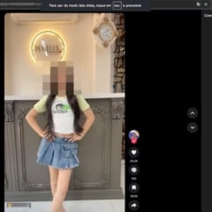 Vídeo de criança no Tik Tok tem mensagens com a palavra "cambio" no espaço de comentários, que indica pedido de troca de imagens de pedofilia