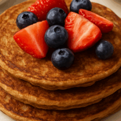 Deliciosa e saudável, a panqueca de banana fit é a escolha perfeita para um café da manhã nutritivo/Foto: ChatGPT