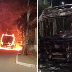 Ônibus incendiados em cariacica e serra