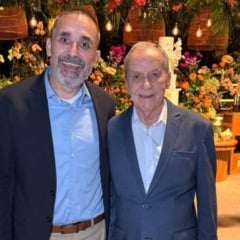 Ricardo e Osmar Bodevan. Reservado, Ricardo conta que o pai prefere ficar na cozinha a posar para fotos (Foto: Acervo Pessoal)