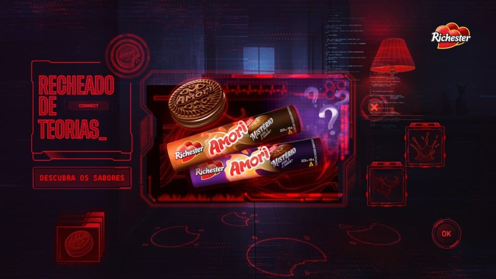 Ampla cria campanha enigmática para Richester transformando sabores secretos dos recheados em desafio digital