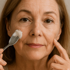 Receita caseira promete ajudar a suavizar rugas e linhas de expressão com ingredientes simples como creme hidratante, ovo e limão/Foto ChatGPT