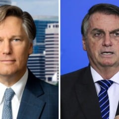 Christopher Landau e Jair Bolsonaro