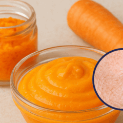 Cenoura é utilizada em receitas de beleza natural por seu alto teor de antioxidantes e vitamina A, que contribuem para a saúde da pele/Foto: ChatGPT