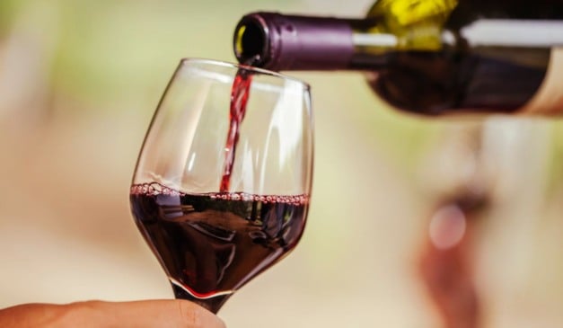 taça de vinho tinto