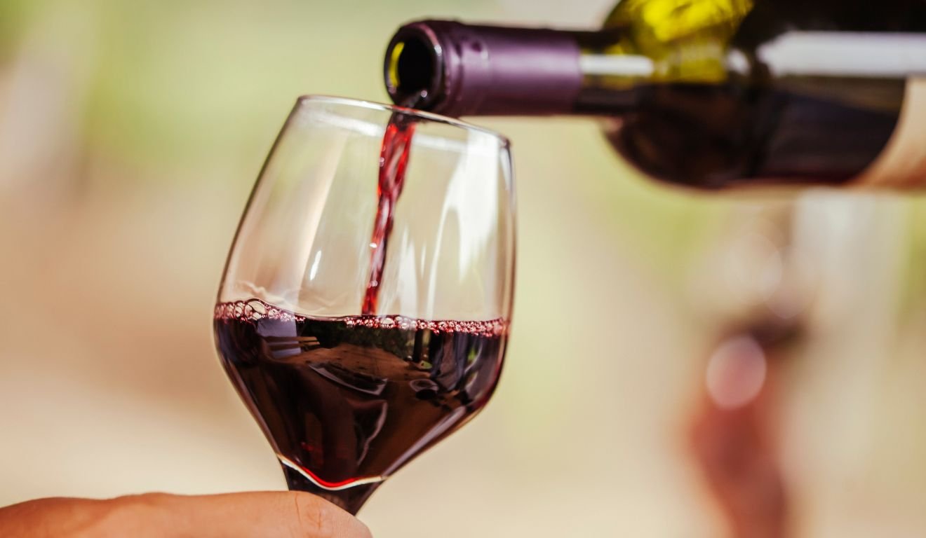 taça de vinho tinto