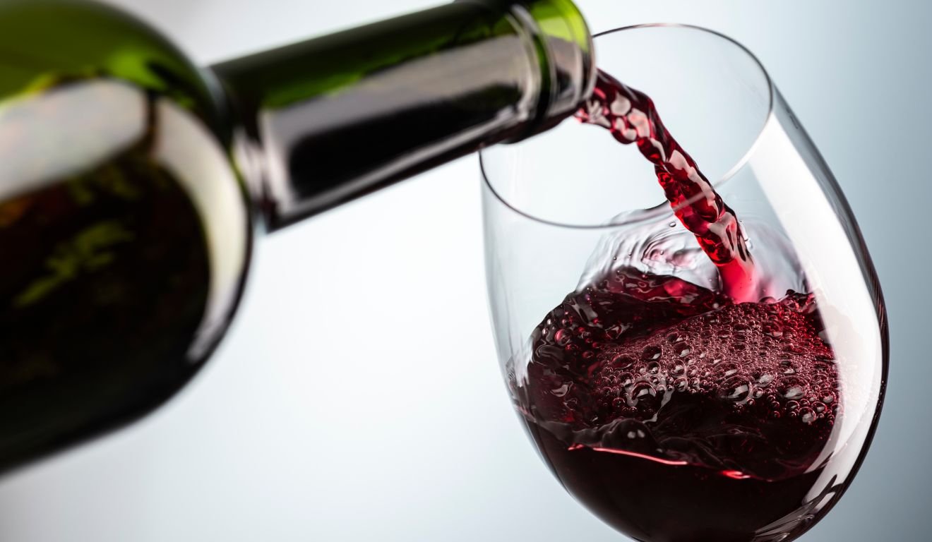 taça de vinho tinto