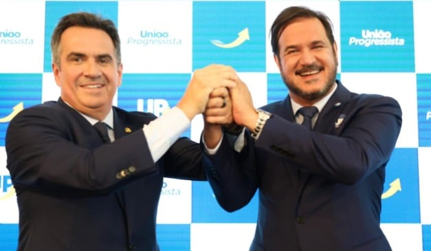 Os presidentes do União Brasil, Antônio Rueda, e do PP, Ciro Nogueira