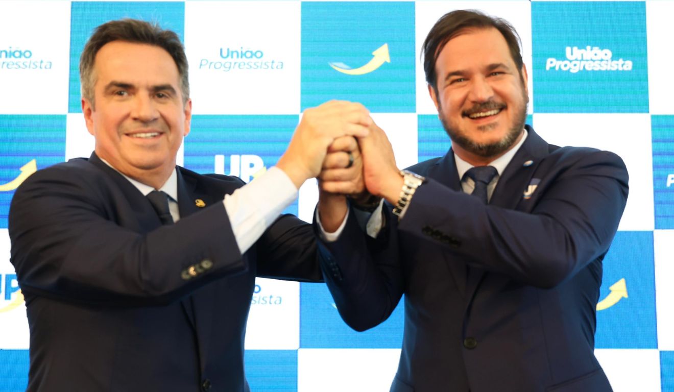 Os presidentes do União Brasil, Antônio Rueda, e do PP, Ciro Nogueira